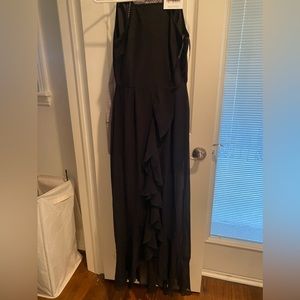Misguided black maxi dress